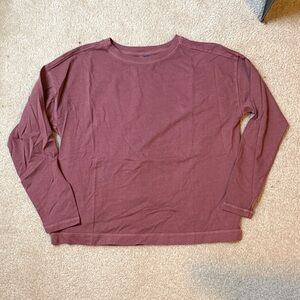 Old Navy Burgundy Long Sleeve Top